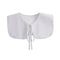 Royal Style Cotton Fake Collar Shawl Wrap Hollow Out Floral Lace Ruffled Trim Necklace Pointed Triangle Lapel Blouse