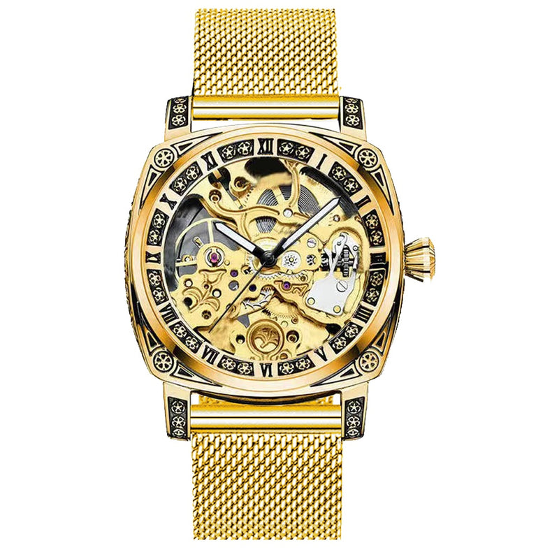 Authentic Brand Carved Watches Fully Automatic men watches Hollowed Fashion Mechanical Watches luxury MAN WATCH Reloj Hombre