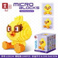 Disney DIY LinaBell assembly buildding blocks Goofy Pluto Anime Mini Action Figures Educational Toys kids Birthday Gifts
