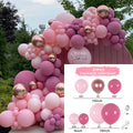 Macaron Pink Rose Balloon Garland Arch Kit Birthday Party Decorations Kids Latex Baloon Baby Shower Decor Globos