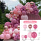 Macaron Pink Rose Balloon Garland Arch Kit Birthday Party Decorations Kids Latex Baloon Baby Shower Decor Globos