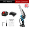 6/8 Inch Brushless Chain Saw Cordless Handheld Pruning Saw Portable Woodworking Electric Saw Cutting Tool with Lithium Battery