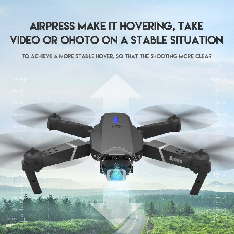 KBDFA E88 Pro Quadcopter 4K HD WIFI FPV Drone 1080P Camera Height Hold RC Foldable Quadcopter Dron Rc Helicopter Drone Gift Toy