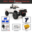 WPL C24-1 Full Scale RC Car 1:16 2.4G 4WD Rock Crawler Electric Buggy Climbing Truck LED Light On-road 1/16 For Kids Gifts Toys