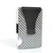 DIENQI Carbon Fiber Card Holder Mini Slim Wallet Men Aluminum Metal RFID Magic Wallet Small Thin Male Purses Money Bag Vallet