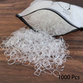 1000PCS Disposable Rubber Band Hairband For Children  Ponytail Hairs Ties Colourful Elastic Hair Bands Baby Hair Accessories