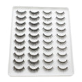 20 Pairs Mink Lashes Natural False Eyelashes Dramatic Volume Fake Lashes Soft Thick Long Eyelashes Wispy Makeup Extension 2022