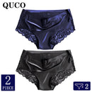2pcs/lot QUCO Brand sexy Women Underwear High Quality Women Panties Seamless Underwear Solid  Lingerie underwear women