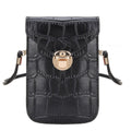 Silver Mobile Phone Mini Bags Small Clutches Shoulder Bag Crocodile Leather Women Handbag Black Clutch Purse Handbag Flap
