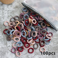 Kid Small Hair Bands Baby Girl Children Headbands Colorful Elastic Hair Tie Nylon Scrunchie Hair Rope 50/100pcs Hair Accessories