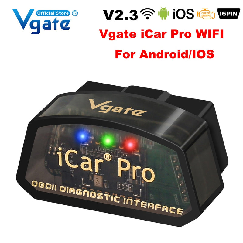 Vgate iCar Pro elm327 V2.3 OBD 2 OBD2 Car diagnostic Scanner WIFI Bluetooth-Compatible 4.0 Auto Scan Tool ODB2 PK ELM 327 V 1 5