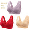 3PCS New Arrival Large Size Front Button Comfortable Gather Bra Breathable Thin Section Without Steel Ring Women Underwear 105