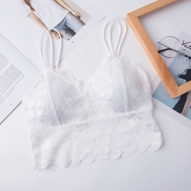 Women Sexy Crop Tops Bra Tube Top Female Streetwear Sleeveless Seamless Sports Bra Crop Camis Top Tee Bandeau Top Basic Tank