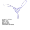 Thin  Popular Color Block Sexy G-string Female Women Thong Skinny   for Daily Wear