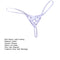 Thin  Popular Color Block Sexy G-string Female Women Thong Skinny   for Daily Wear