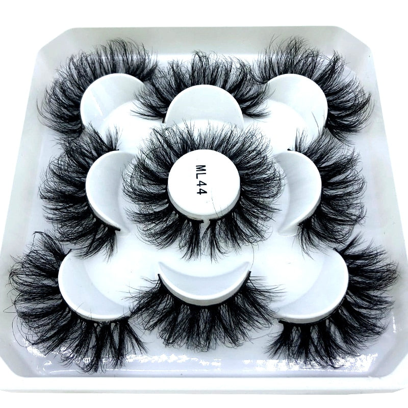 2022 New 5 pairs natural false eyelashes fake lashes long makeup 3d mink lashes eyelash extension mink eyelashes short eyelashes