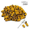 100pcs 80''/120''/180" Nail Art Sanding Bands Gel Polish Remover Tool Accessory for Electric Nail Machine Nail Drill Bits