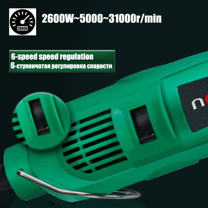 High-Power Engraver Electric Drill Engraving Dremel Rotary Tool 260W/480W Machine With Flexible Shaft 6-Position Variable Speed