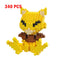 Pokemon Small Building Pokemon Blocks Small Cartoon Picachu Animal Model Education Game Graphics Pokemon Toys For Kids Birthday