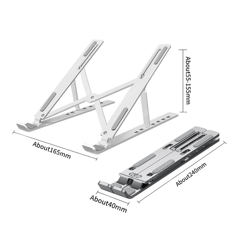 Foldable Laptop Stand Notebook Support Base Cooling laptop Bracket Universal Computer Holder Accessories For Macbook iPad Tablet