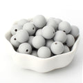 12mm 20pcs Silicone Baby Beads Round Teether Teething Beads DIY Pacifier Chain Necklace Pendant Toys BPA Free Baby Accessories