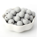 12mm 20pcs Silicone Baby Beads Round Teether Teething Beads DIY Pacifier Chain Necklace Pendant Toys BPA Free Baby Accessories