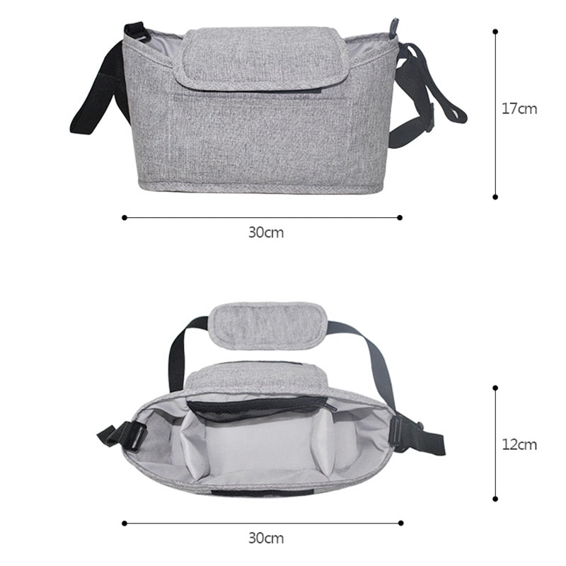 2 Baby Stroller Organizer Bag Mummy Diaper Bag Hook Baby Carriage Large Capacity Travel Wet Bags Stroller Accessories Cup Holder