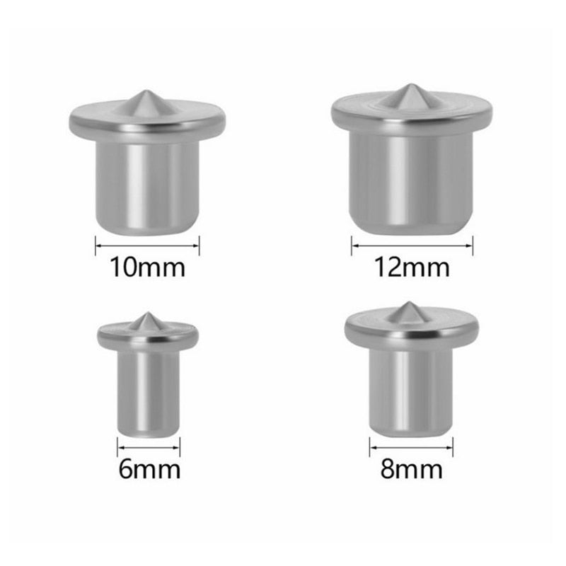 6/8/10/12mm Panel Furniture Positioning Carpentry Log Dowel Tips Round Log Pin Locator Wooden Pin Center Punching Accessories