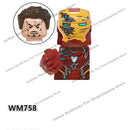 XP193 D009 WM718 Mark suit Disney anime movie figurine dolls mini plastic action toy figures Assemble blocks Christmas gifts