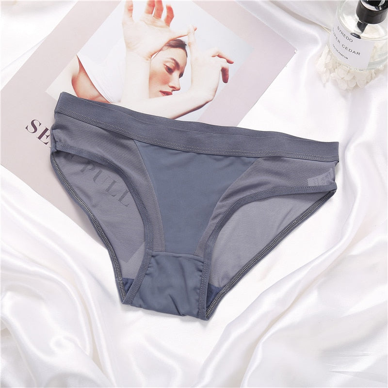 Hot Seamless Women Brief Perspective Underwear Women Panties Low Waist Breathable Female Underpants Girls Intimates Pantys M-2XL