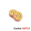 Marumine Mini Food Toys Building Blocks Hamburger Pizza Fries Cake Dessert Chocolate Cookies MOC Bricks Plastic Assemble Part