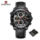 New NAVIFORCE Military Watches for Men Luxury Sport Chronograph Alarm WristWatch Waterproof Quartz Big Clock Digital Male Watch