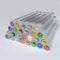 50pcs Reusable Eyelash Brush Tube Eye Lash Brush Eyebrow Brush Resin Drill Replaceable Mascara Wand Brushes Dust-proof