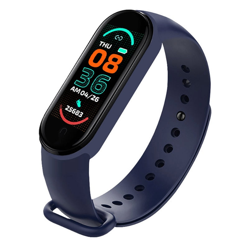 Smart Watch M6 Men&#39;s And Women&#39;s Fitness Sports Bracelet Heart Rate Blood Pressure Monitor Digital Watch for IOS Android Phones
