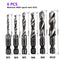 1-6pc M3 M4 M5 M6 M8 M10 Tap Drill Bits 1/4 Hex Shank Machine Hand Taps Titanium Coated HSS Drilling Tap Bits Thread Screw Tools