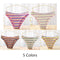 FINETOO 3Pcs/Set Colorful Stripes Panties Women&