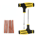 Car Tire Repair Tools Kit with Rubber Strips Tubeless Tyre Puncture Studding Plug Set for Truck Motorcycle Car Accessories