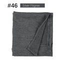 Muslim Women Stretchy Jersey Hijab Plain Cotton Jersey Hijabs  Islamic Soft Turban Head Wraps Headscarf 170X60cm