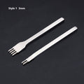 3/4/5/6mm Spacing Punch Tool For Leather Hole Punches Tool Lacing Stitching Sewing DIY Leather Craft Tools 1/2/4/6 Prong