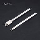 3/4/5/6mm Spacing Punch Tool For Leather Hole Punches Tool Lacing Stitching Sewing DIY Leather Craft Tools 1/2/4/6 Prong