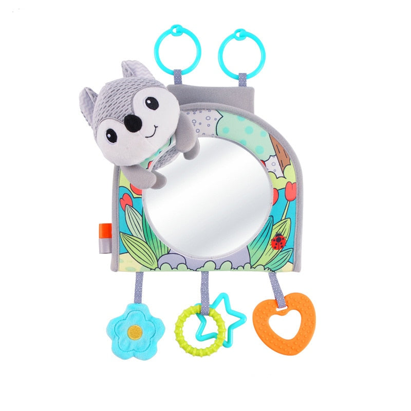 Black White View Back Seat Mirror Baby Car Mirror Safety Seat Headrest Rearview Mirror Baby Facing Rear Ward Car Kids Monitor