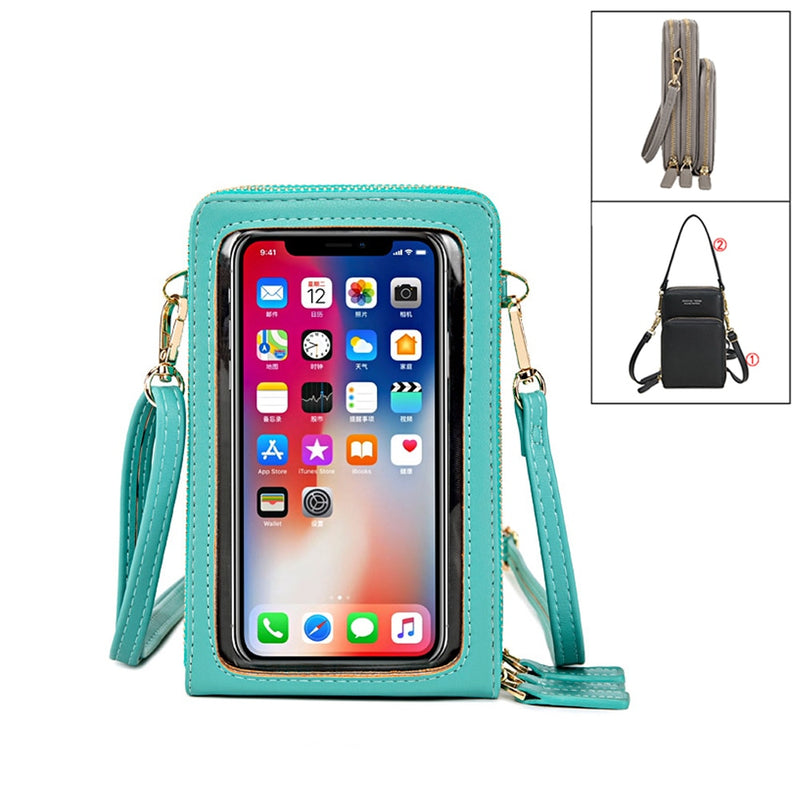 New Women PU Leather Shoulder bags Female Large Capacity Crossbody Bags Girls Multi-functional Handbag Phone Purse Dropshipping