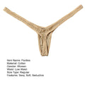 Thin  Popular Color Block Sexy G-string Female Women Thong Skinny   for Daily Wear