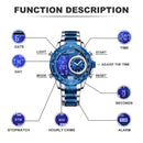 NAVIFORCE Luxury Brand New Watch for Men Stainless Steel Dual Display Quartz Wrist Watches Waterproof Military Sports Male Clock