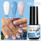 LILYCUTE 3 PCS Gel Nail Polish Set Nude Pink Glitter Sequins Matte Effect Gel Long Lasting Base Top Coat Nail Art Design Hybrid
