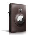 Smart Air Tag Wallet with RFID Slim Design Premium Crazy Horse Leather Pop Up Credit Card Holder Does Not Include Air Tag
