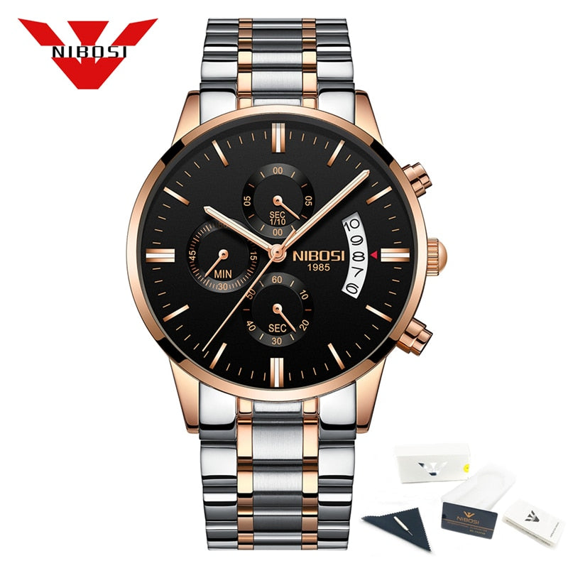 NIBOSI Relogio Masculino Mens Watches Top Brand Luxury Famous Men&