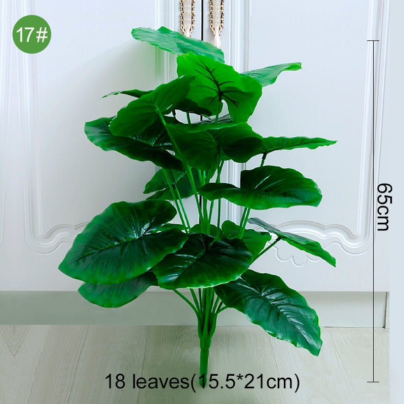 Multiple Green Large Artificial Palm Tree Plastic Plants Garden Home Outdoor Decorations Scutellaria Tropical Tree Fake Plants