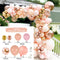Macaron Pink Rose Balloon Garland Arch Kit Birthday Party Decorations Kids Latex Baloon Baby Shower Decor Globos
