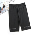 Women&#39;s Cycling Shorts Thin Fitness Casual High Waist Biker Short Summer Slim Knee-Length Bottoms Breathable Shorts Streetwear